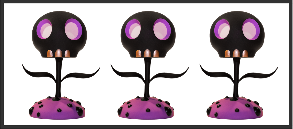 PURPLE SKULL FLOWER / TARA MCPHERSON x MIGHTY JAXX / AVAILABLE