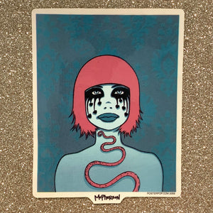 Schwarze Tränen Sticker