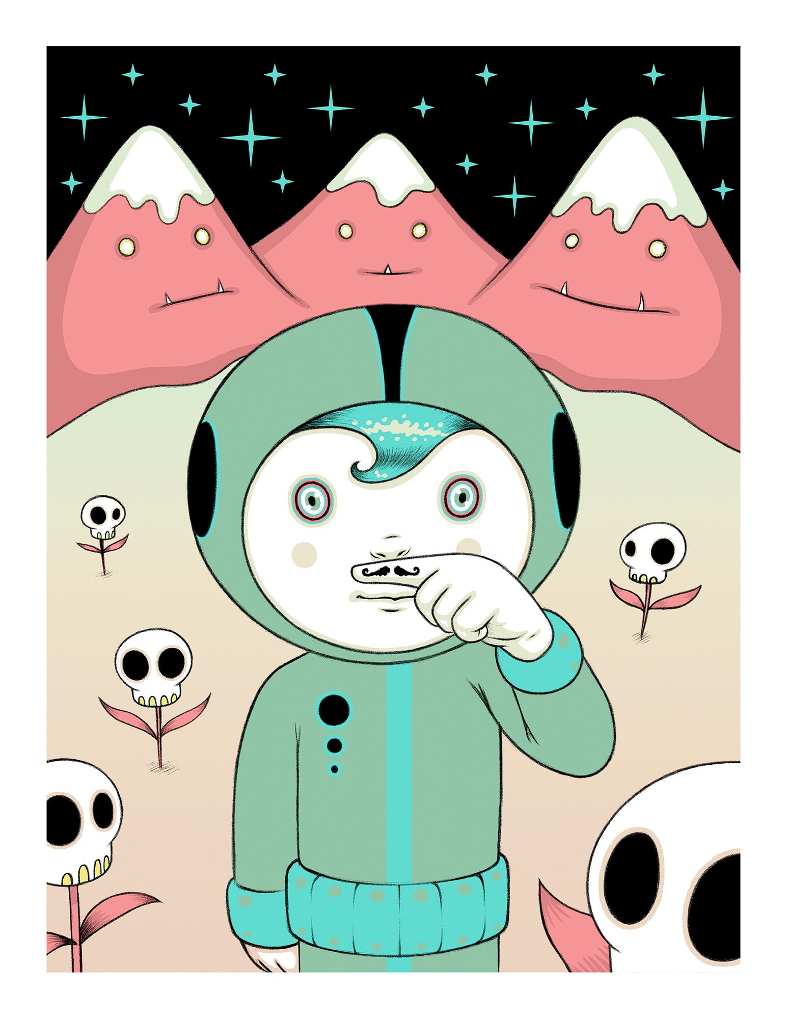 Lucius’ First Mustache Finger : Small