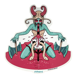 Pink Puke Sticker