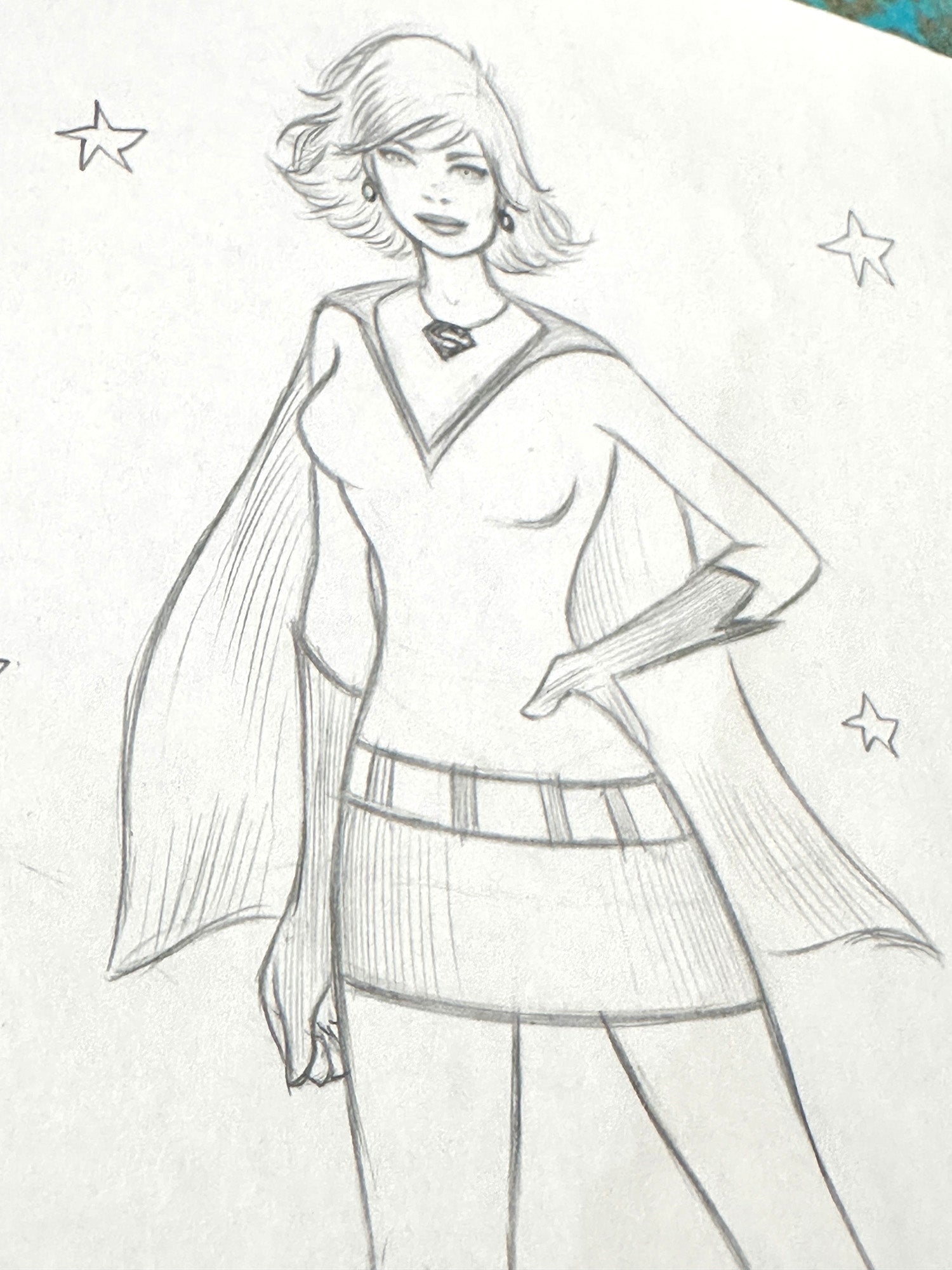 Supergirl Sketch 1