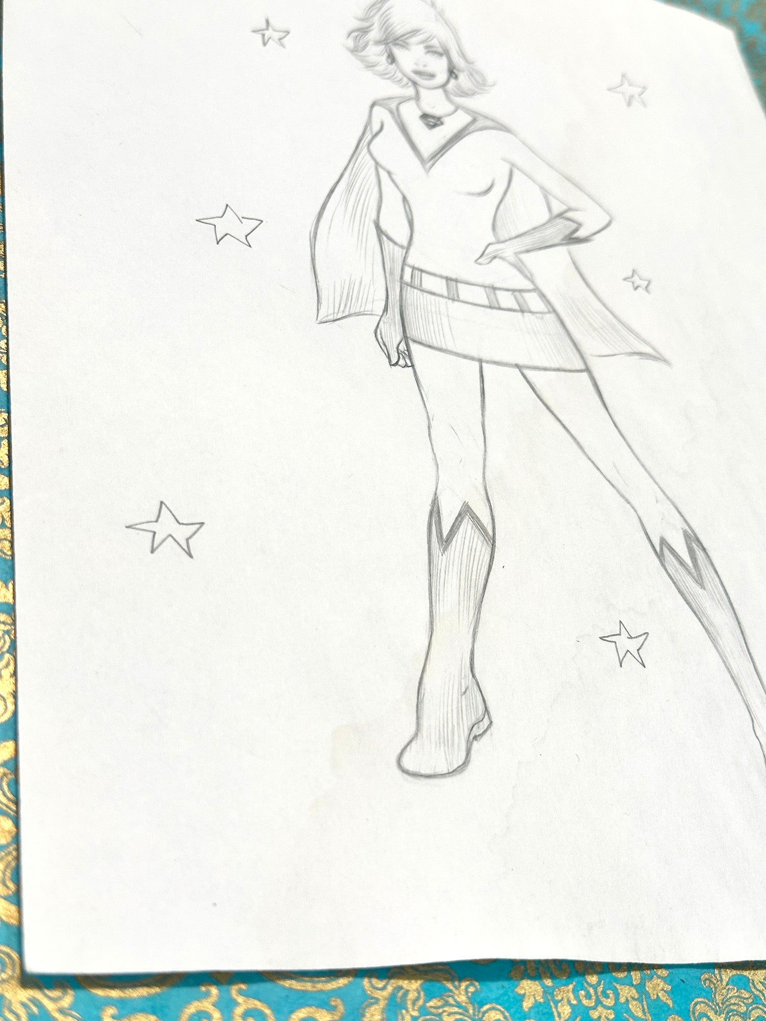 Supergirl Sketch 1