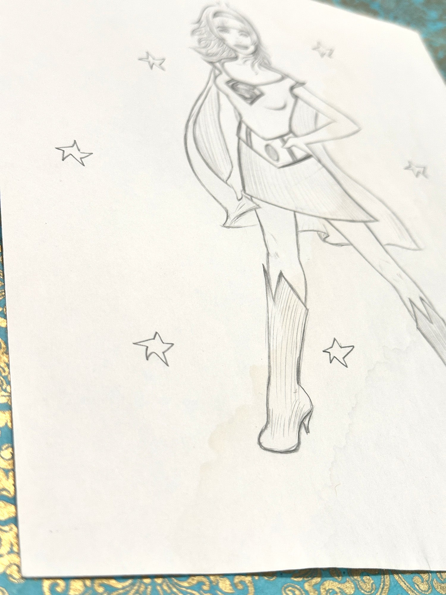 Supergirl Sketch 2