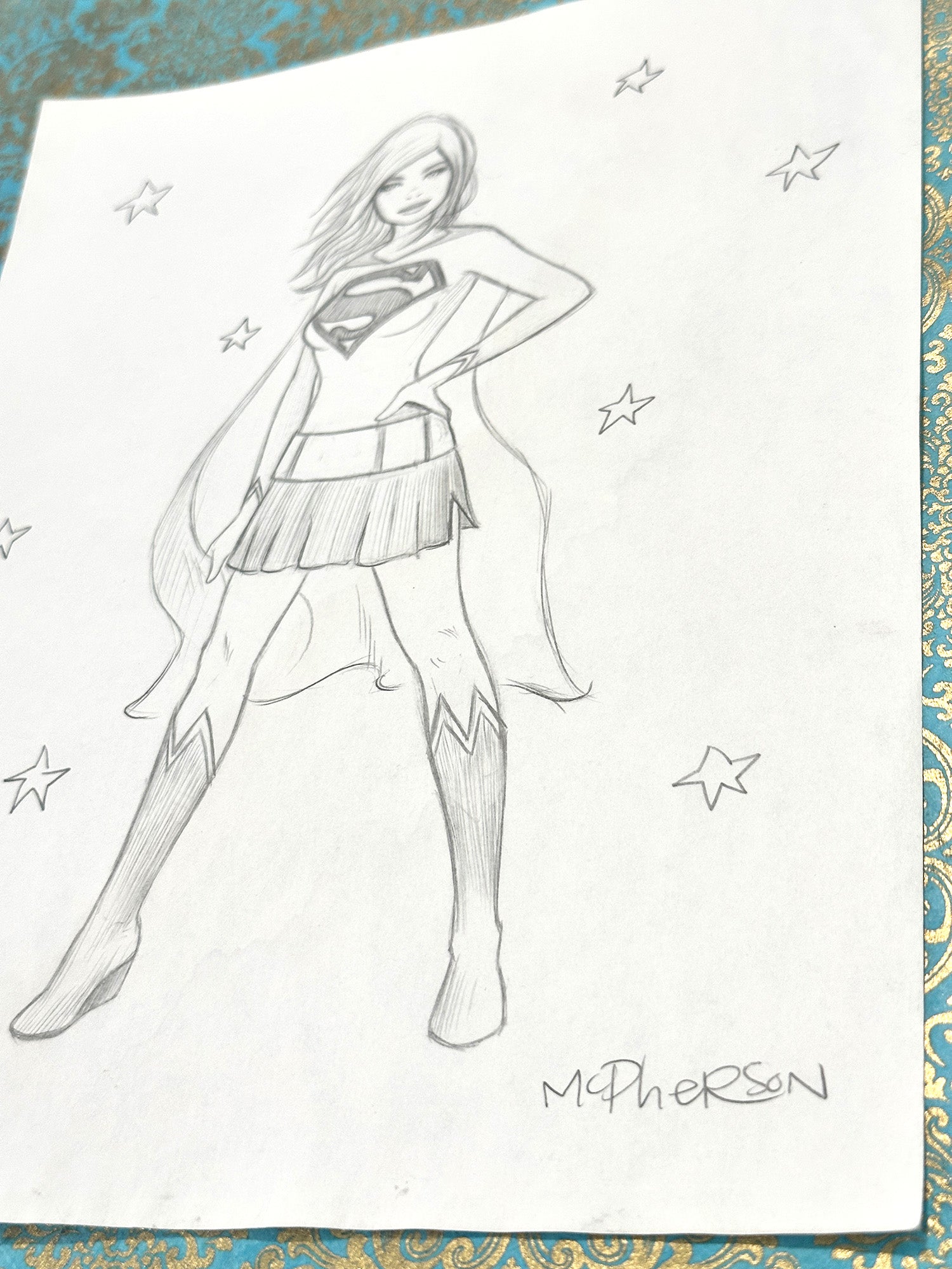 Supergirl Sketch 3