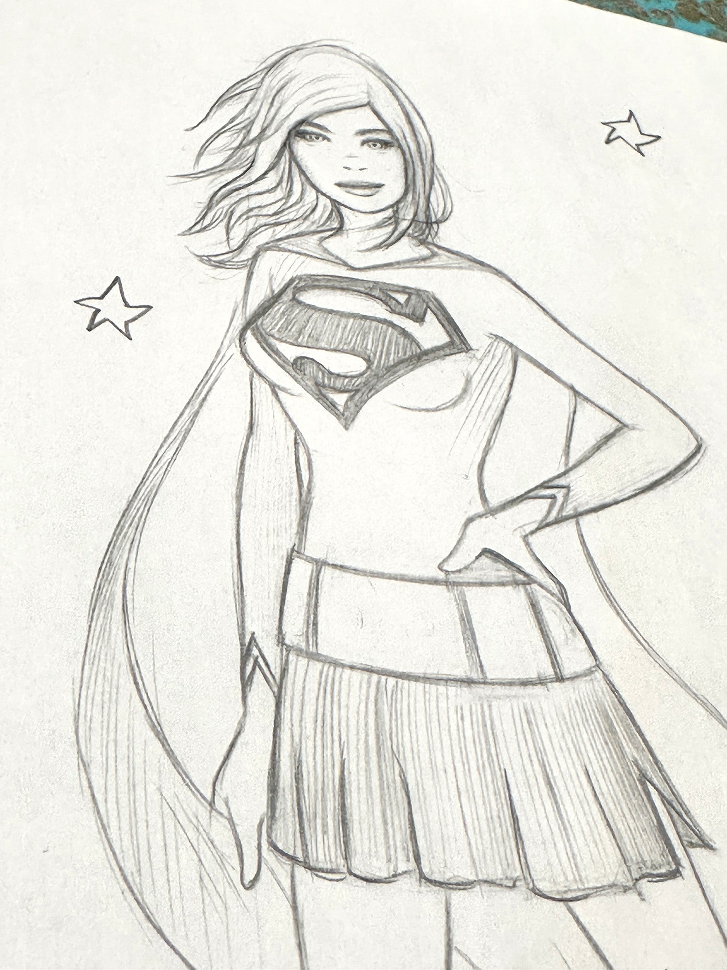 Supergirl Sketch 3