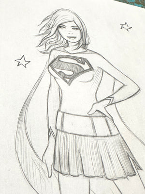 Supergirl Sketch 3