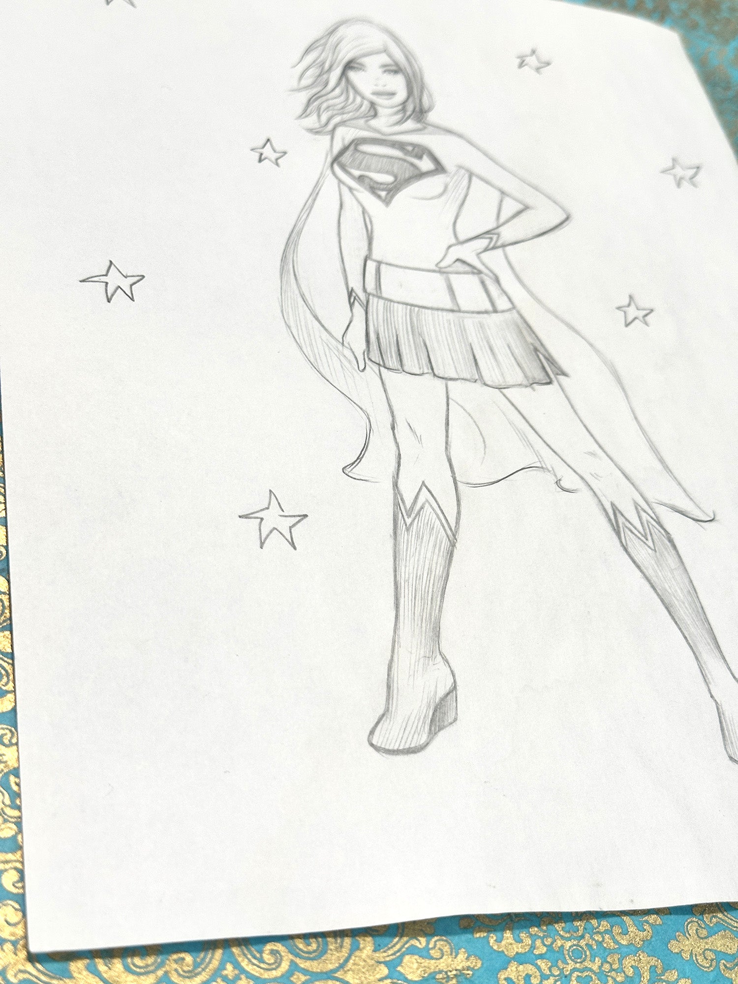 Supergirl Sketch 3