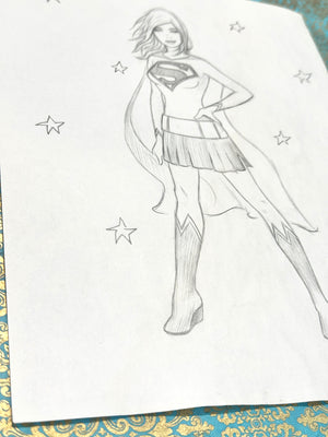 Supergirl Sketch 3