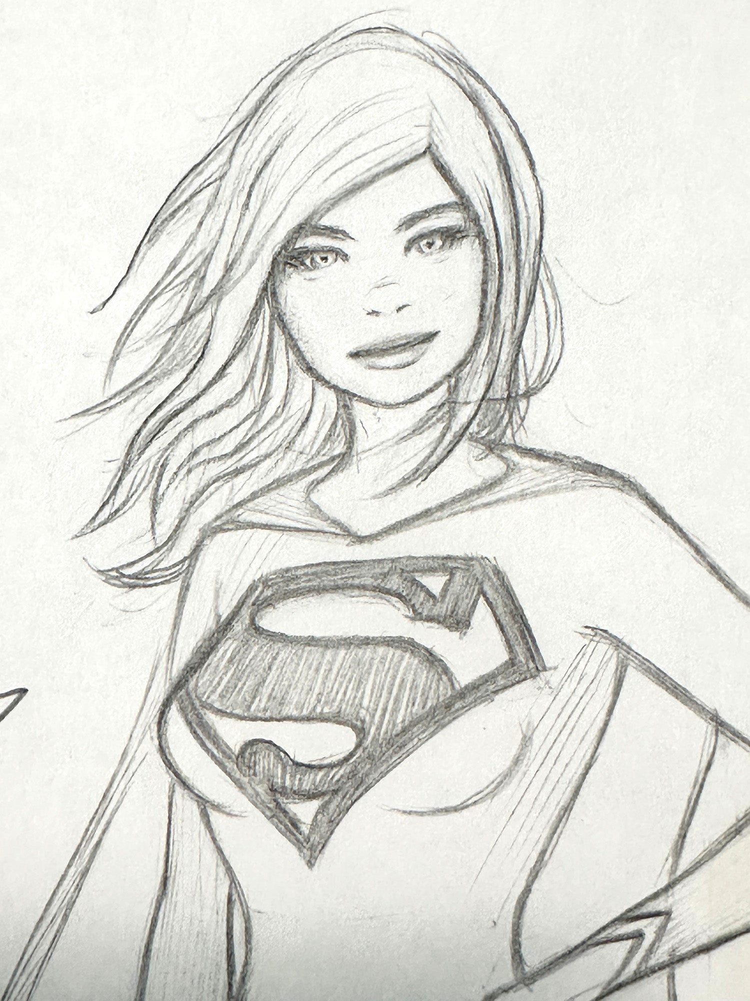 Supergirl Sketch 3