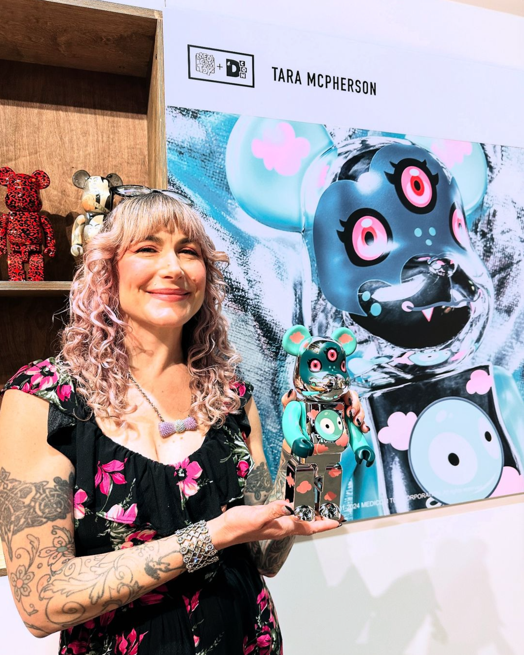 Silver Linings 400% BE@RBRICK - The Cotton Candy Machine Silver Linings 400% BE@RBRICK - The Cotton Candy Machine