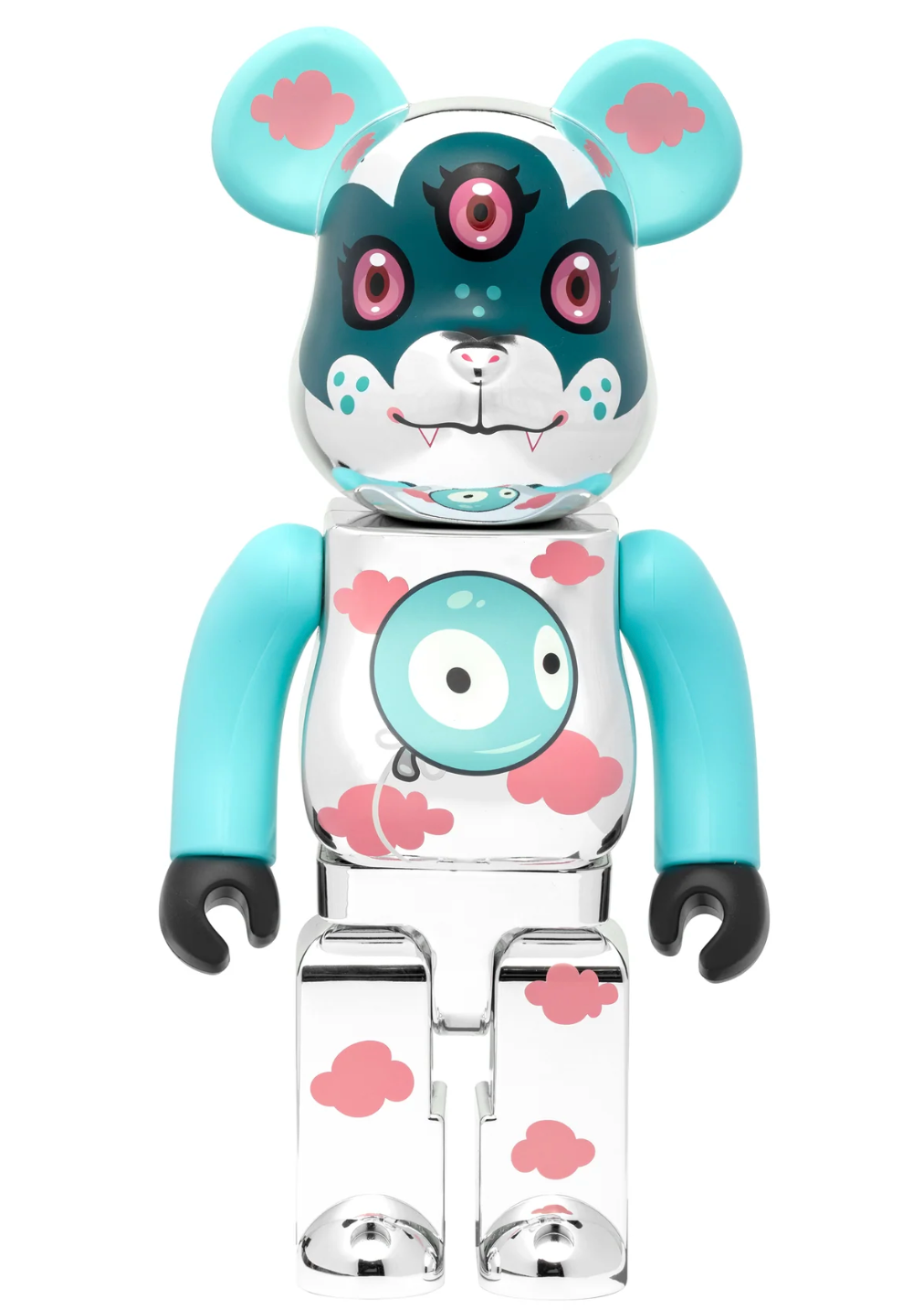 MEDICOM TOY×LBWK BE@RBRICK 1000% 400% Silver Linings 400% BE@RBRICK - The Cotton Candy Machine