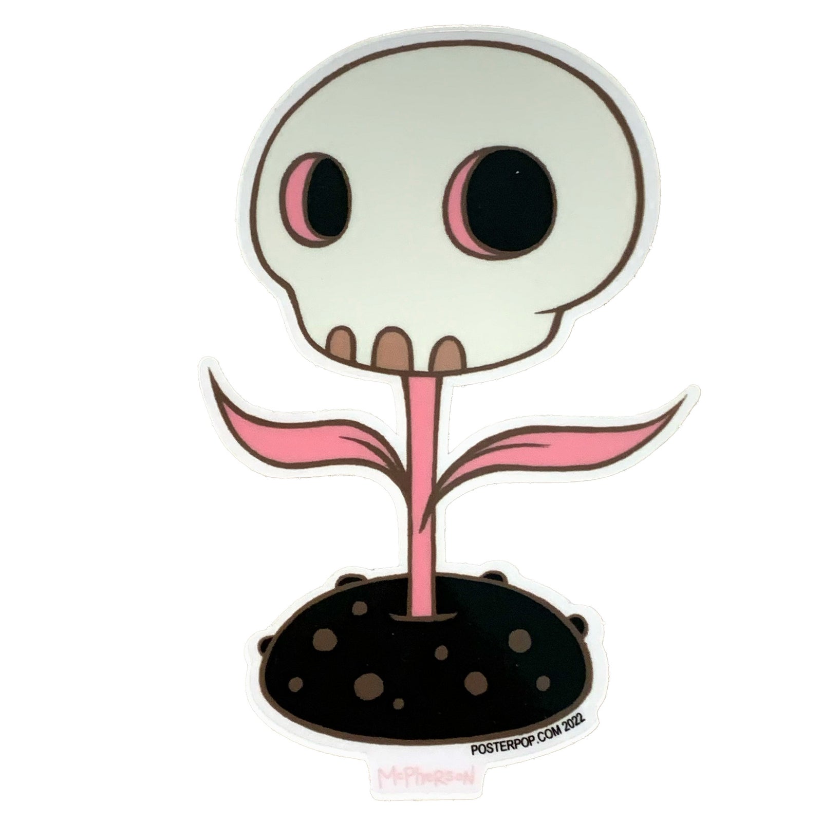 Skullflower Pink Sticker