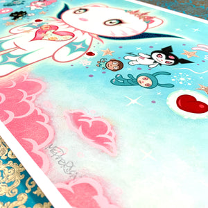 Detail view of Tara McPherson's signature