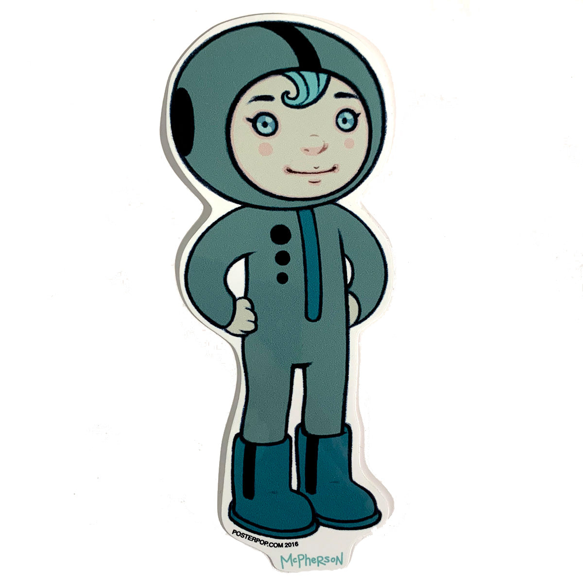 Lucious listo para el espacio Pegatina