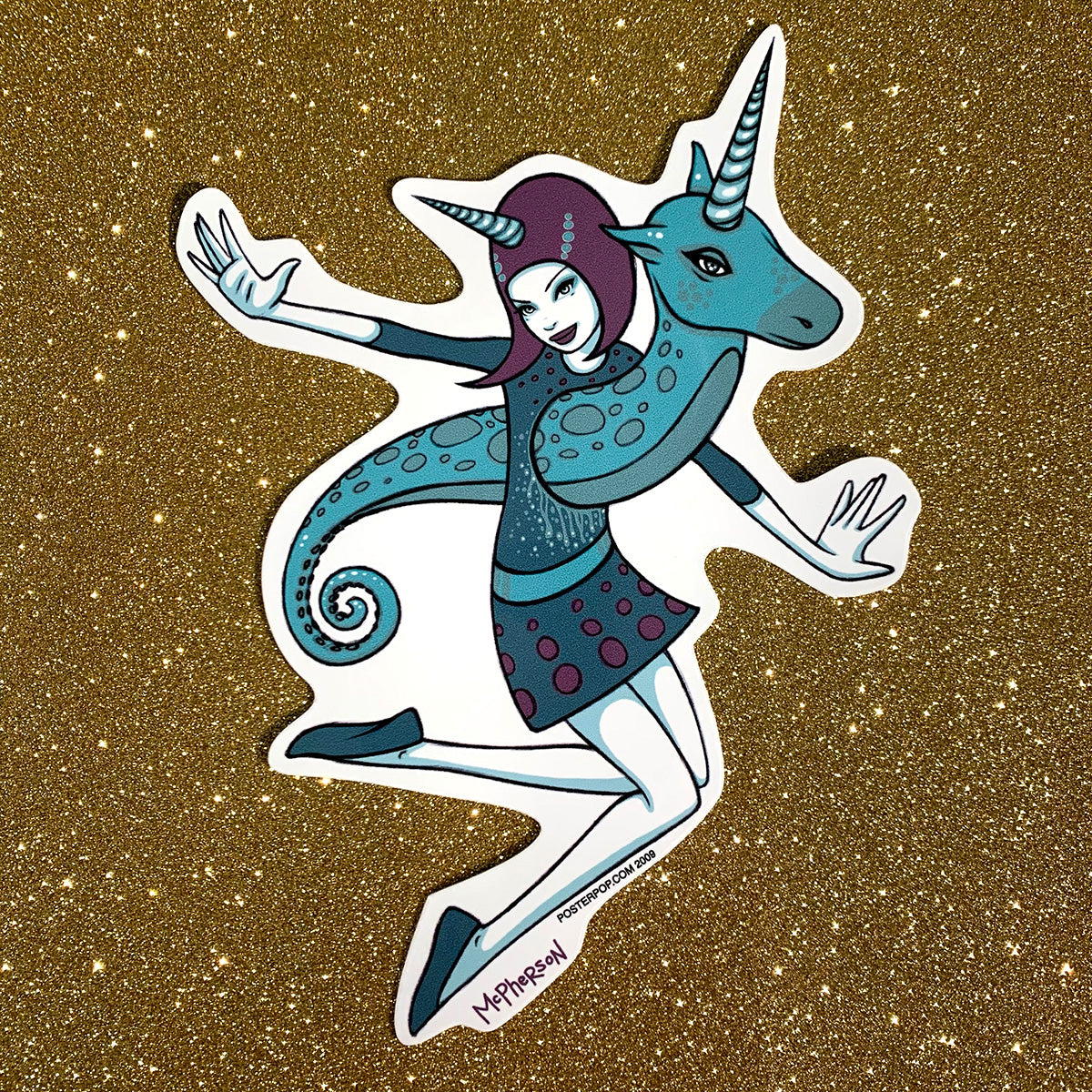 Unicorn Girl Sticker