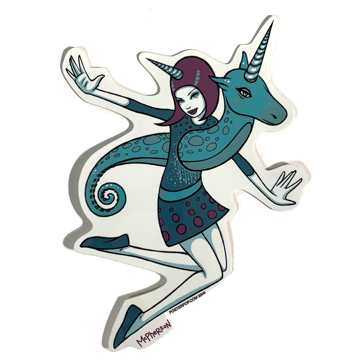 Unicorn Girl Sticker