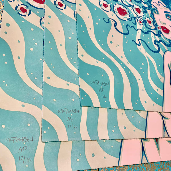 Drift Letterpress Artist Proof The Cotton Candy Machine