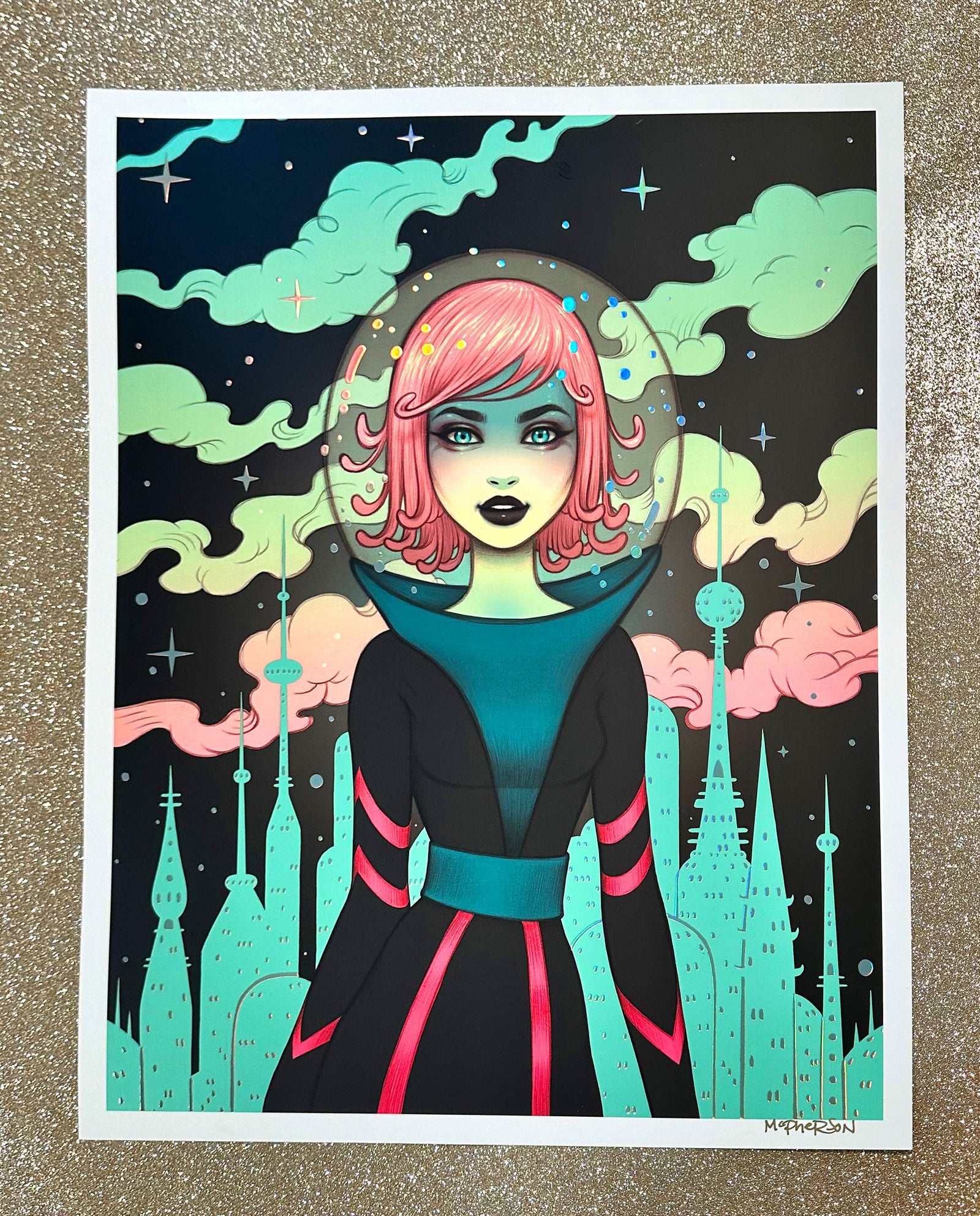 Lámina holográfica de la revolución estelar 